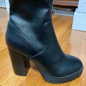 Steve Madden Black Booties.